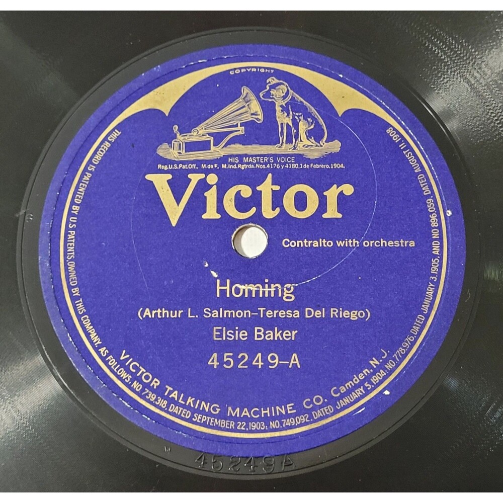 78 Pop ELSIE BAKER / LAMBERT MURPHY Homing /Sylvia VICTOR 45249 E-